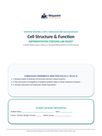 Cell Structure & Function Differentiation Stations sample page