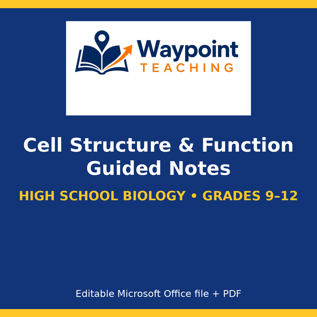 Cell Structure & Function Guided Notes cover