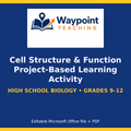 Cell Structure & Function Project-Based Learning Activity cover