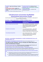 Cell Structure & Function Scaffolded Phenomena-Based Lesson: Macrophage Phagocytosis Teacher Discussion Guide sample page