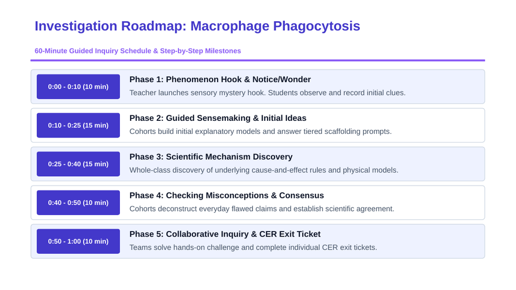 Cell Structure & Function Scaffolded Phenomena-Based Lesson: Macrophage Phagocytosis Presentation sample page