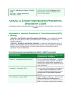 Cellular & Sexual Reproduction Phenomena-Based Lesson: HeLa Immortal Cell Line Teacher Discussion Guide sample page