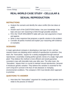 Cellular & Sexual Reproduction Real-World Case Study sample page