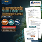 Cellular & Sexual Reproduction Spanish Guided Notes cover