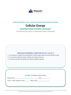 Cellular Energy Differentiation Stations sample page