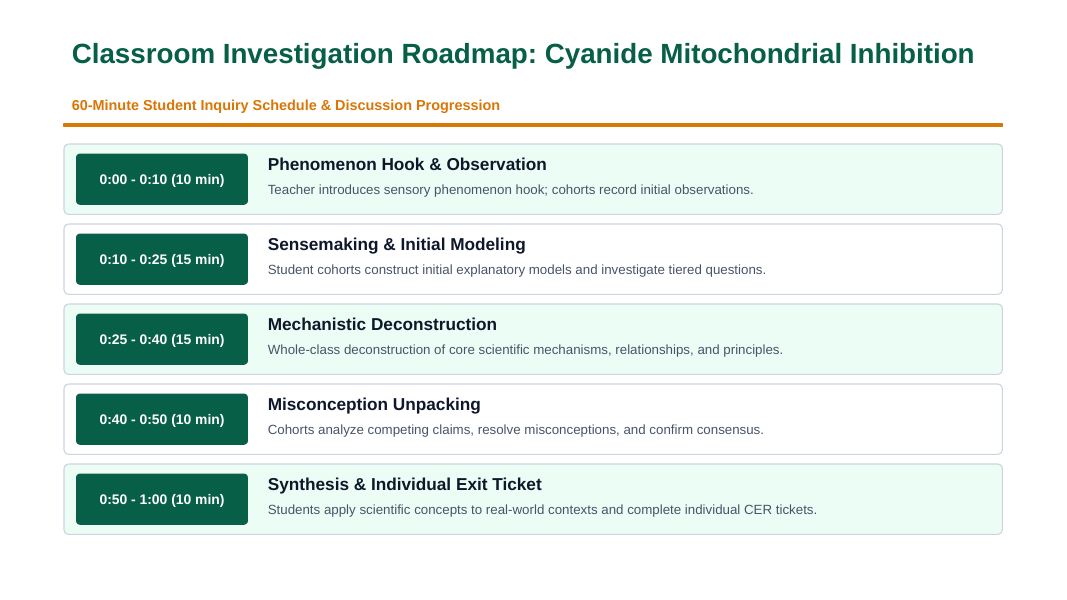 Cellular Energy Phenomena-Based Lesson: Cyanide Mitochondrial Inhibition Presentation sample page