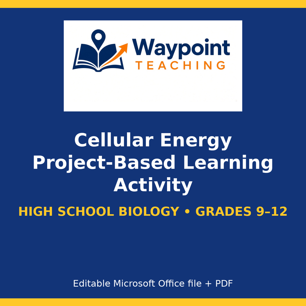 Cellular Energy Project-Based Learning Activity cover