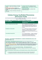 Cellular Energy Scaffolded Phenomena-Based Lesson: Cyanide Mitochondrial Inhibition Teacher Discussion Guide sample page