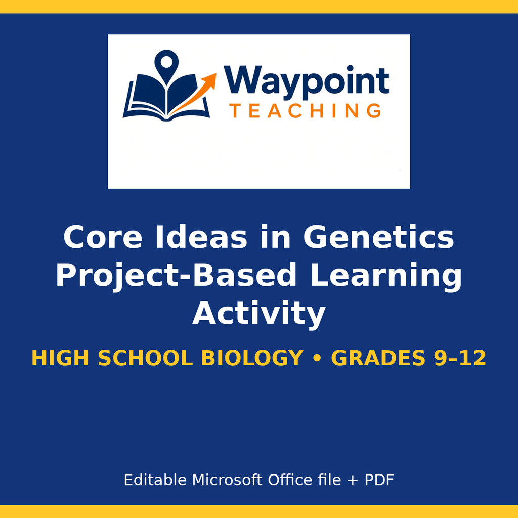 Core Ideas in Genetics Project-Based Learning Activity cover