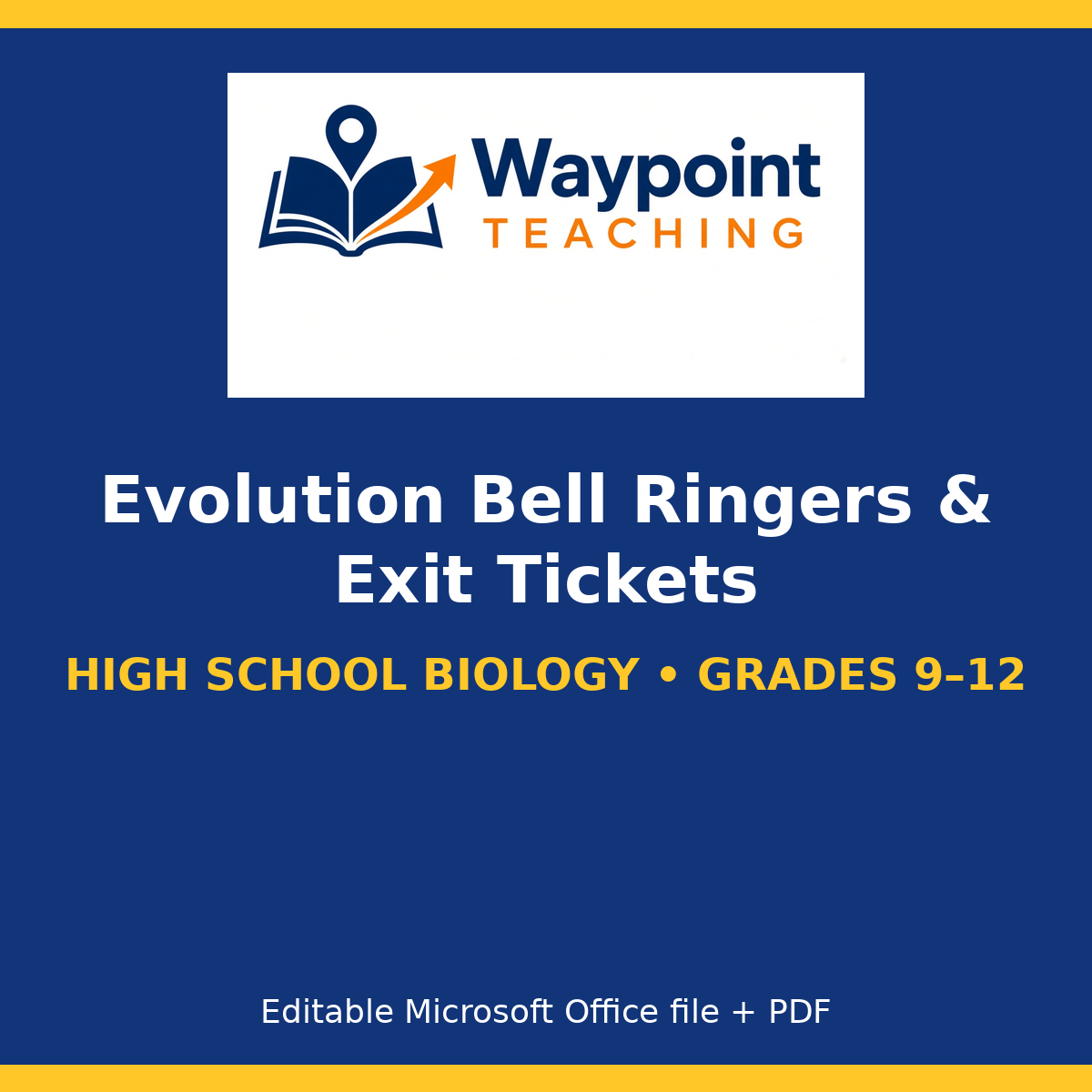 Evolution Bell Ringers & Exit Tickets cover
