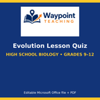 Evolution Lesson Quiz cover