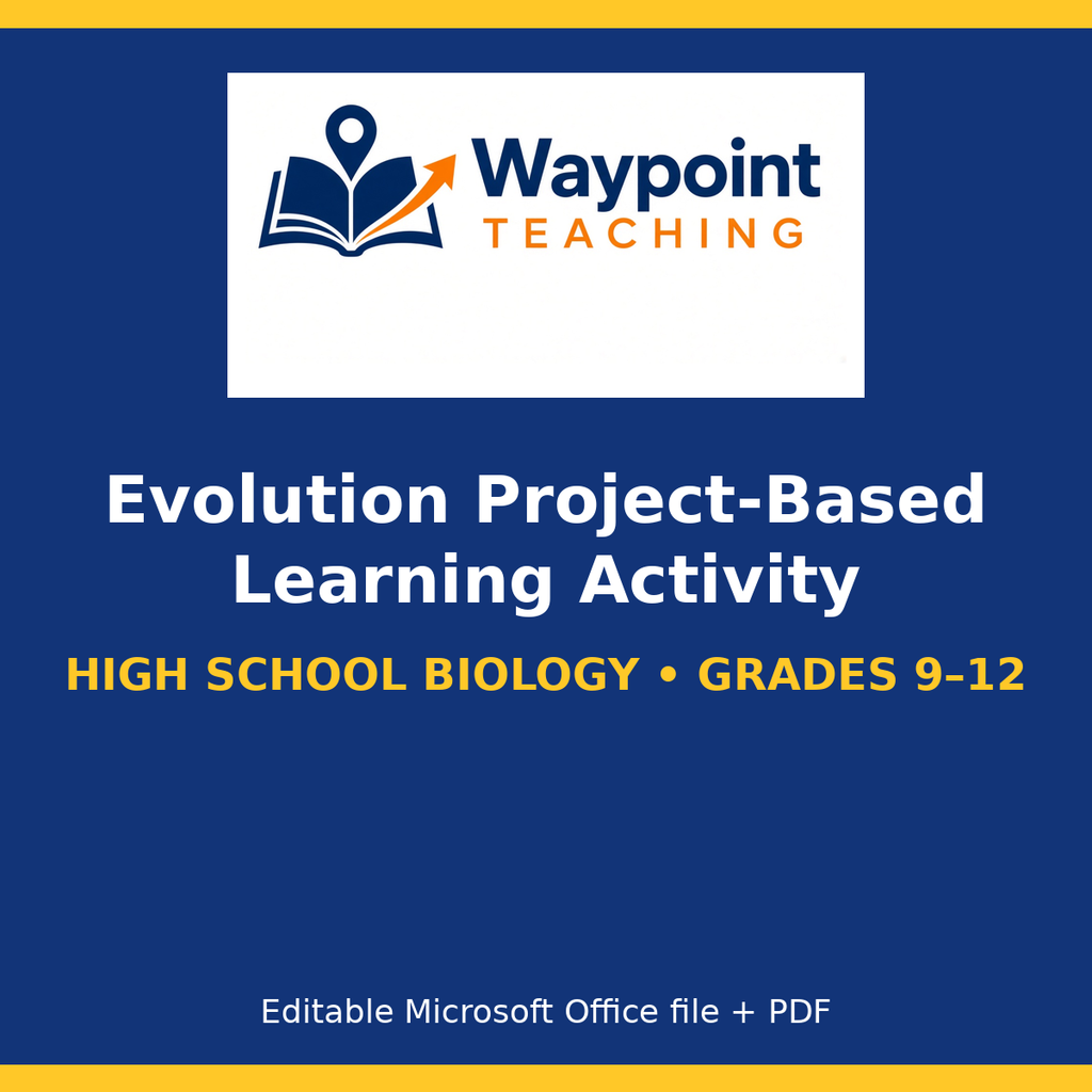Evolution Project-Based Learning Activity cover