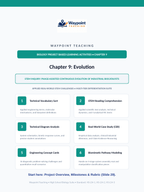 Evolution Project-Based Learning Activity sample page