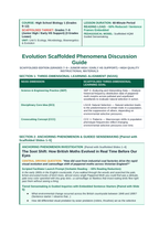 Evolution Scaffolded Phenomena-Based Lesson: Peppered Moth Natural Selection Teacher Discussion Guide sample page