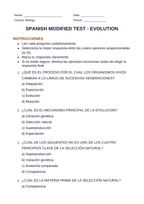 Evolution Spanish Unit Test sample page