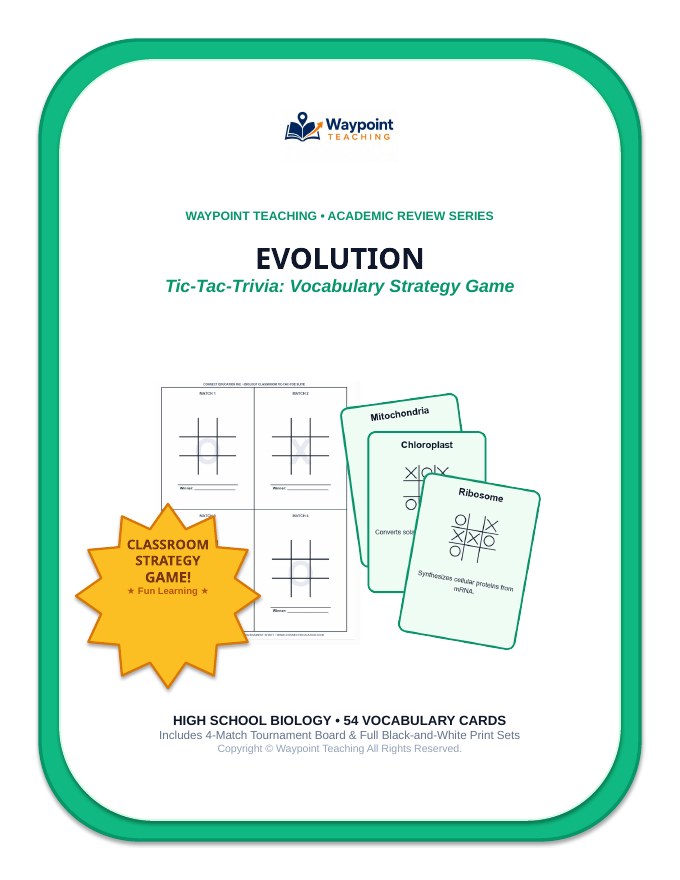 Evolution Tic-Tac-Toe Review Game sample page