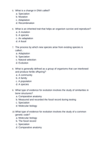 Evolution Unit Test sample page
