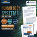 Human Body Systems CER Task Cards cover