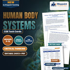 Human Body Systems CER Task Cards cover