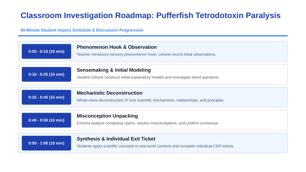 Human Body Systems Phenomena-Based Lesson: Pufferfish Tetrodotoxin Paralysis Presentation sample page