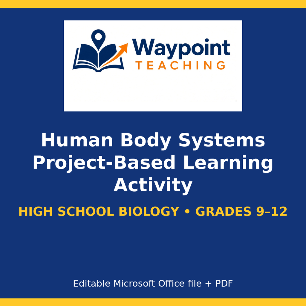 Human Body Systems Project-Based Learning Activity cover