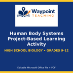 Human Body Systems Project-Based Learning Activity cover
