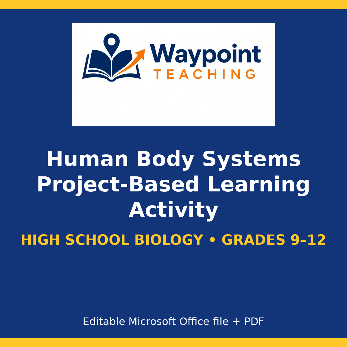 Human Body Systems Project-Based Learning Activity cover
