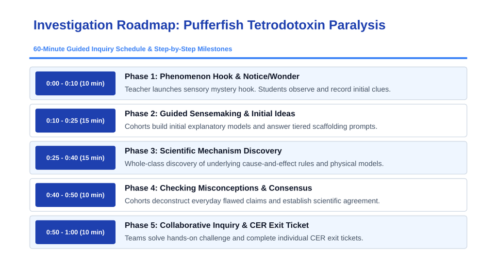 Human Body Systems Scaffolded Phenomena-Based Lesson: Pufferfish Tetrodotoxin Paralysis Presentation sample page