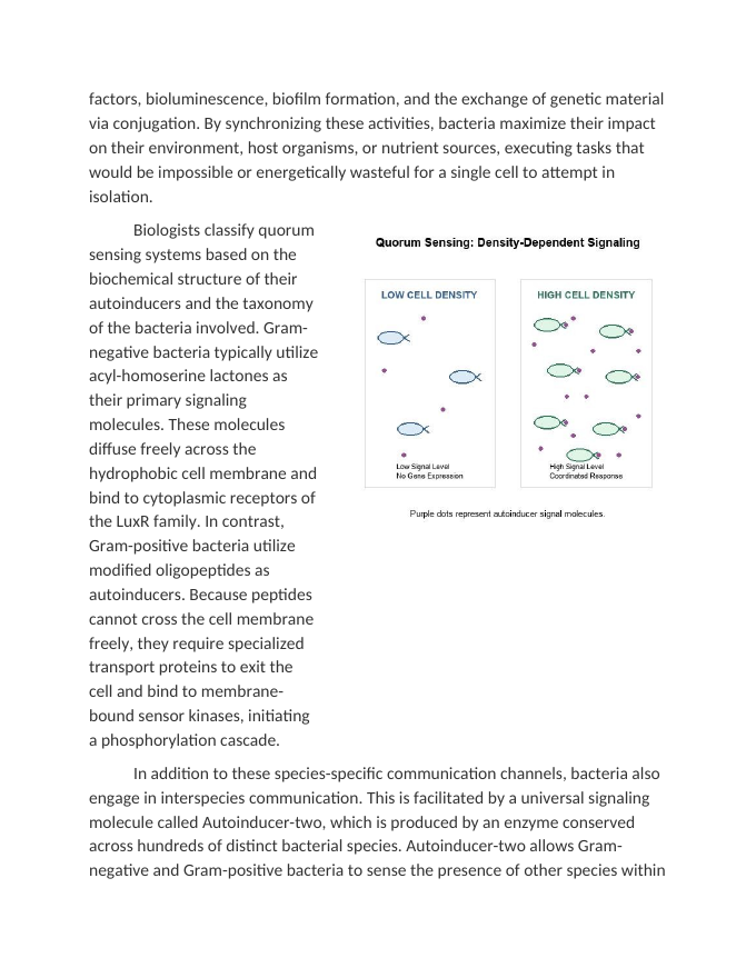 Analyzing Quorum Sensing in Bacterial Colonies Reading Worksheet sample page
