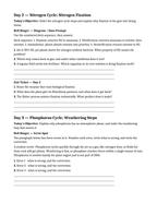 Biogeochemical Cycles Bell Ringers & Exit Tickets sample page