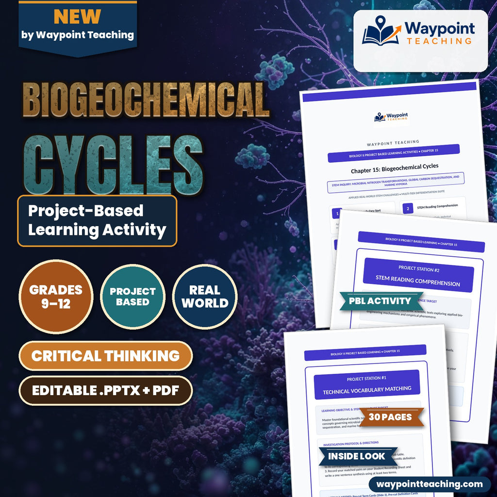 Biogeochemical Cycles Project-Based Learning Activity cover