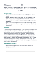 Biogeochemical Cycles Real-World Case Study sample page