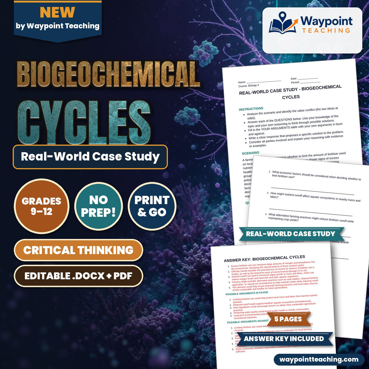 Biogeochemical Cycles Real-World Case Study cover