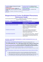 Biogeochemical Cycles Scaffolded Phenomena-Based Lesson: The Suffocating Sea: The 7,000-Square-Mile Gulf of Mexico Dead Zone Teacher Discussion Guide sample page