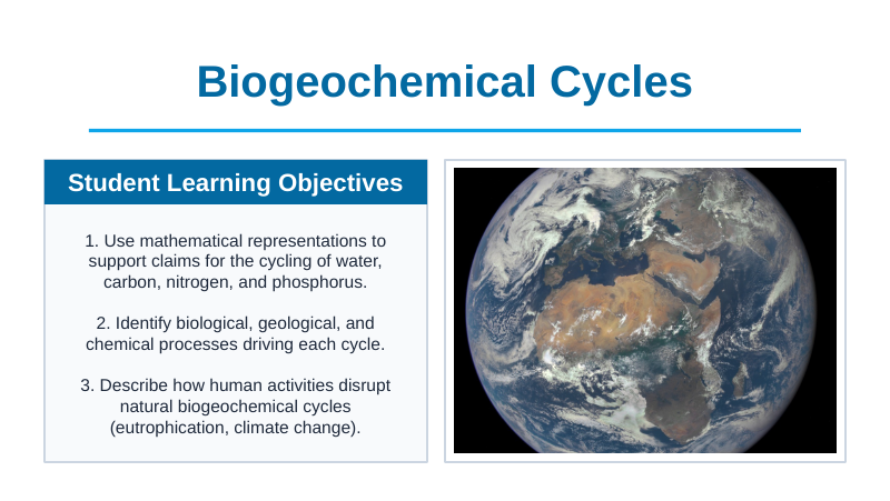 Biogeochemical Cycles Slide Show Presentation sample page