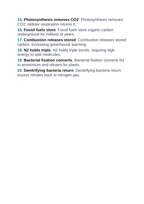Biogeochemical Cycles Vocabulary Words & Definitions sample page