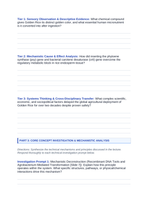 Biotechnology & Agronomy Applications Phenomena-Based Lesson: The Golden Grain: Engineering Metabolic Pathways to Save Sight Student Response Sheet sample page