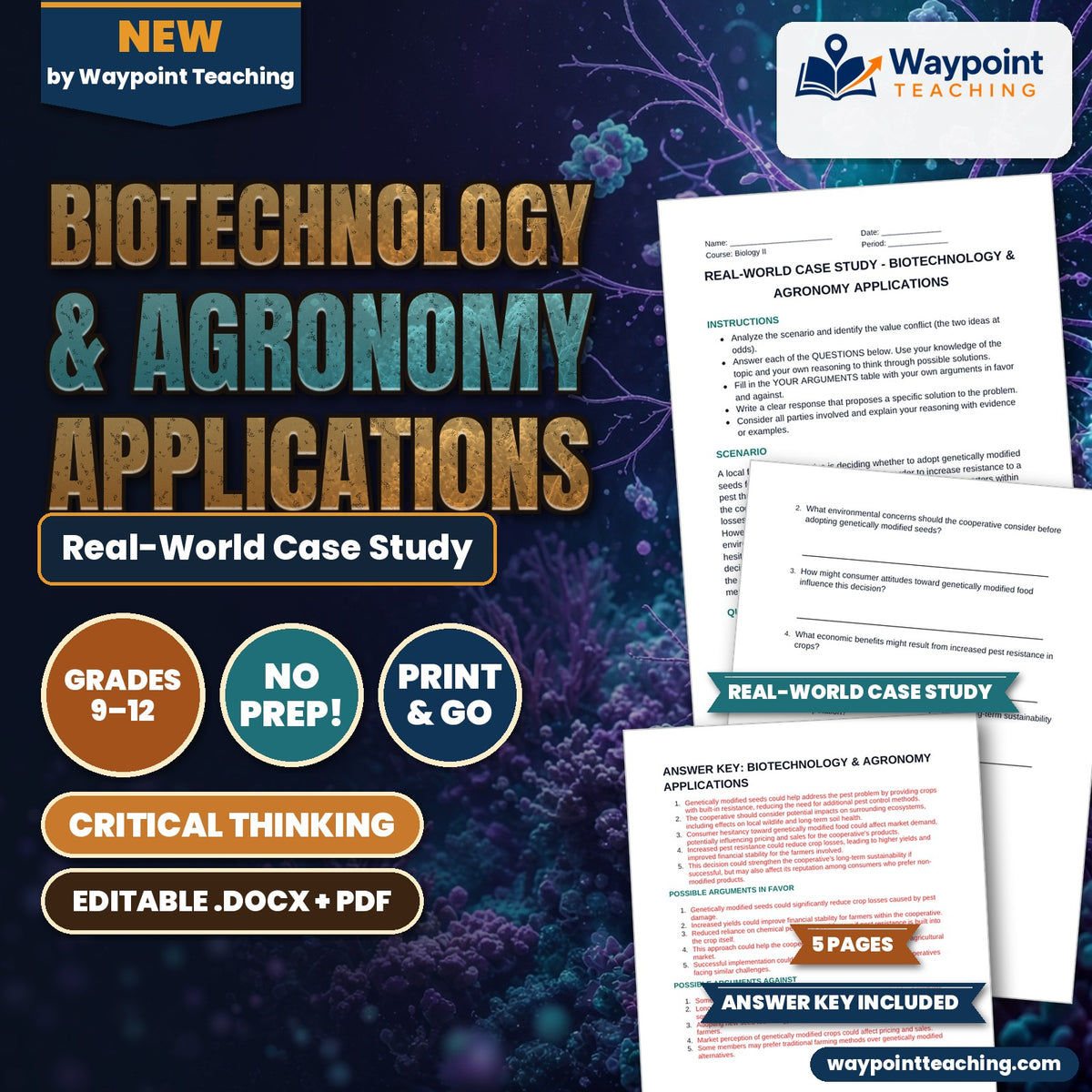 Biotechnology & Agronomy Applications Real-World Case Study cover