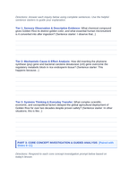 Biotechnology & Agronomy Applications Scaffolded Phenomena-Based Lesson: The Golden Grain: Engineering Metabolic Pathways to Save Sight Student Response Sheet sample page