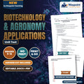 Biotechnology & Agronomy Applications Unit Test cover