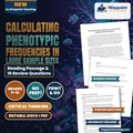 Calculating Phenotypic Frequencies in Large Sample Sizes Reading Worksheet cover