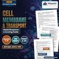 Cell Membrane & Transport Model Response & Scoring Guide cover