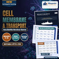 Cell Membrane & Transport Sea Battle Review Game cover
