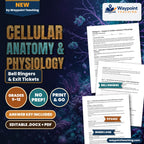 Cellular Anatomy & Physiology Bell Ringers & Exit Tickets cover