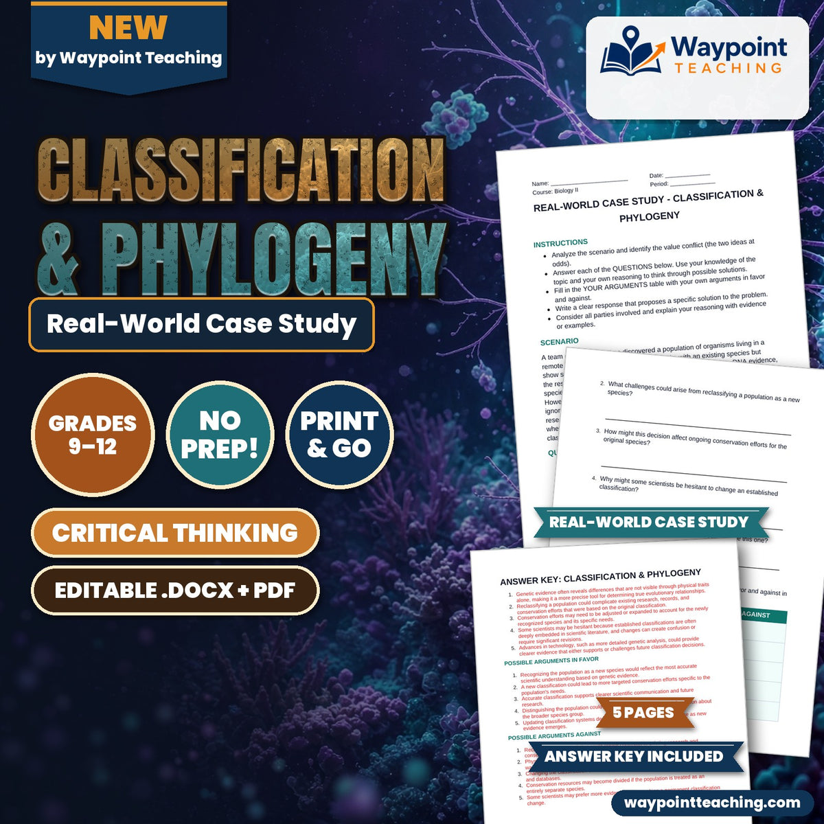 Classification & Phylogeny Real-World Case Study cover