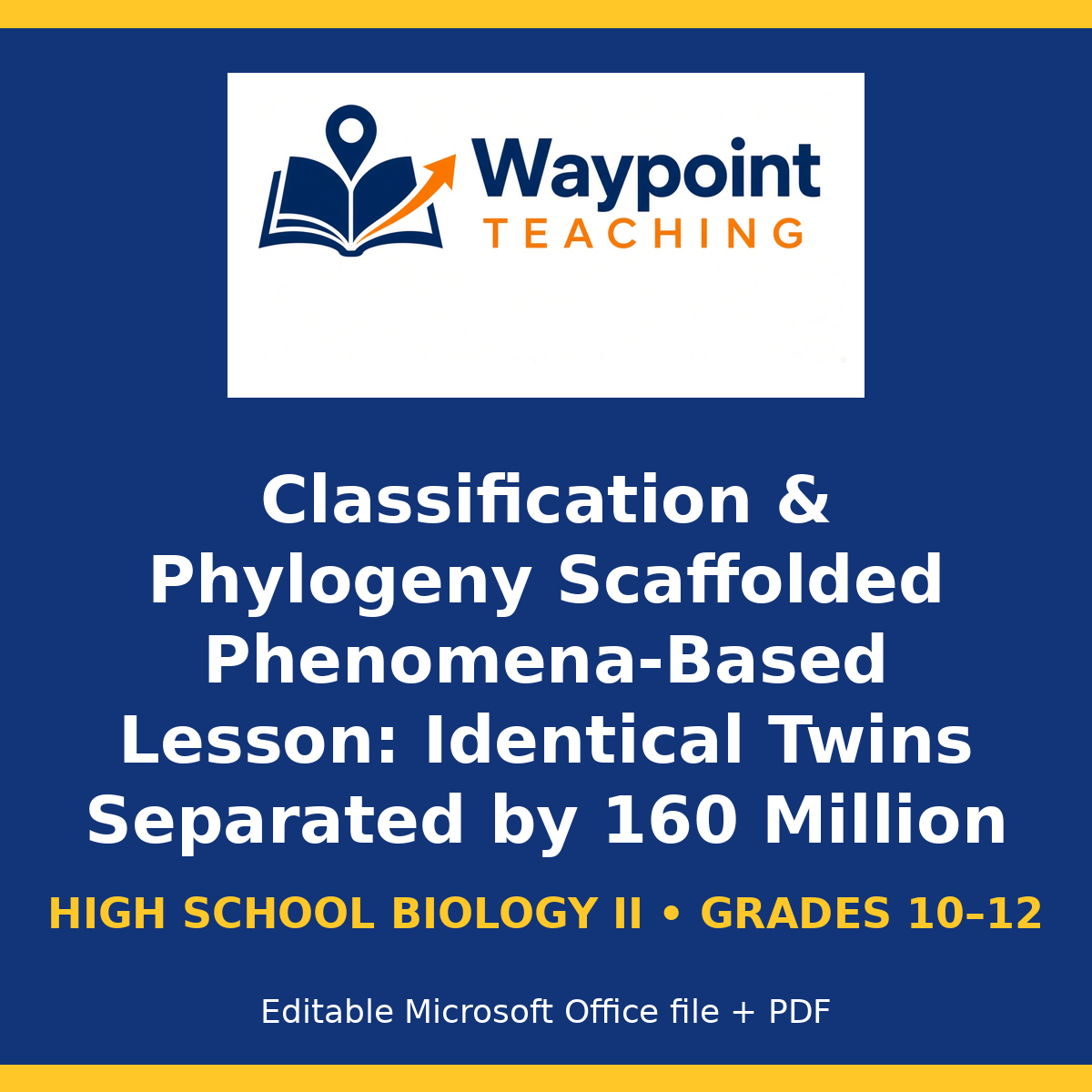 Classification & Phylogeny Scaffolded Phenomena-Based Lesson: Identical Twins Separated by 160 Million Years: The Gliding Mammal Paradox Student Response Sheet cover