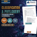 Classification & Phylogeny Vocabulary Words & Definitions cover