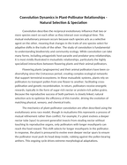 Coevolution Dynamics in Plant-Pollinator Relationships Reading Worksheet sample page