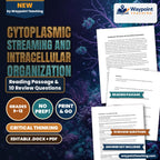 Cytoplasmic Streaming and Intracellular Organization Reading Worksheet cover