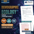 Demographic Ecology Critical Thinking Prompts cover